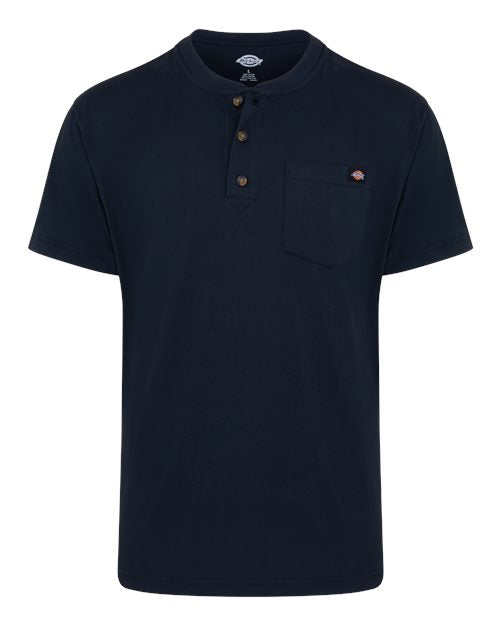 Dickies Men's Tall Heavyweight Traditional Short Sleeve Henley WS51T