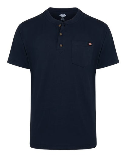 Dickies Men's Tall Heavyweight Traditional Short Sleeve Henley WS51T