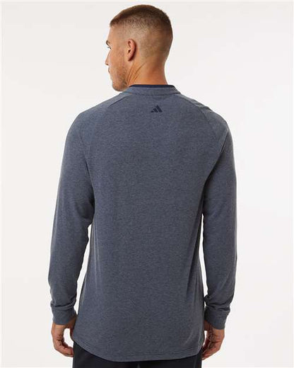 Adidas Men's Henley Long Sleeve T-Shirt A597