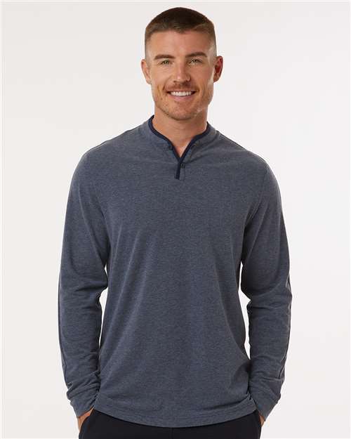 Adidas Men's Henley Long Sleeve T-Shirt A597