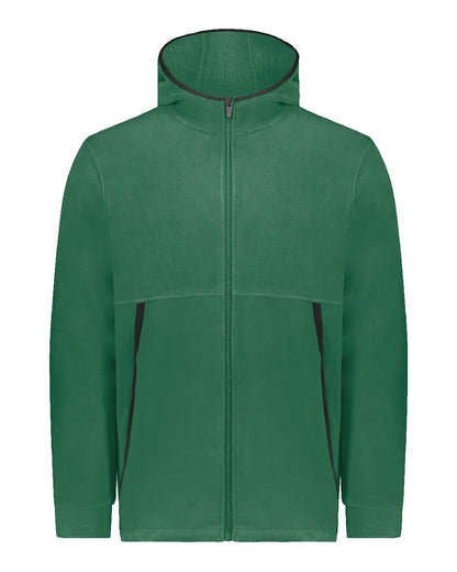 Augusta Sportswear Unisex Eco Revive™ Polar Fleece Hooded Full-Zip Jacket 6858