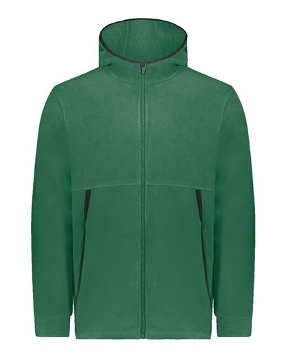Augusta Sportswear Unisex Eco Revive™ Polar Fleece Hooded Full-Zip Jacket 6858