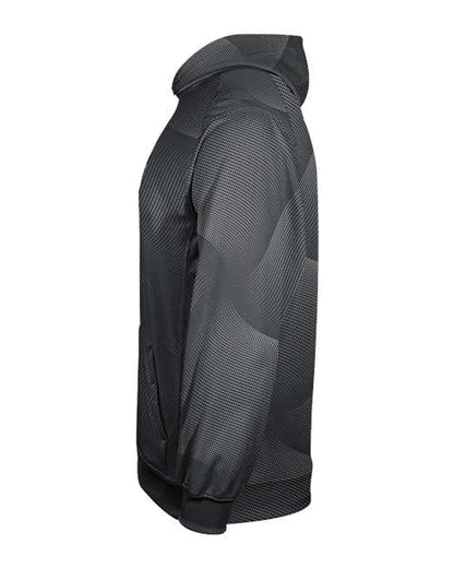 Badger Youth Warp Hooded Long Sleeve T-Shirt 2413