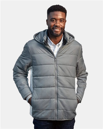Nautica Men's Nautical Mile Hooded Puffer Jacket N17186