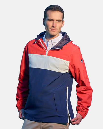 Nautica Unisex Windward Anorak Hooded Quarter-Zip Jacket N17174