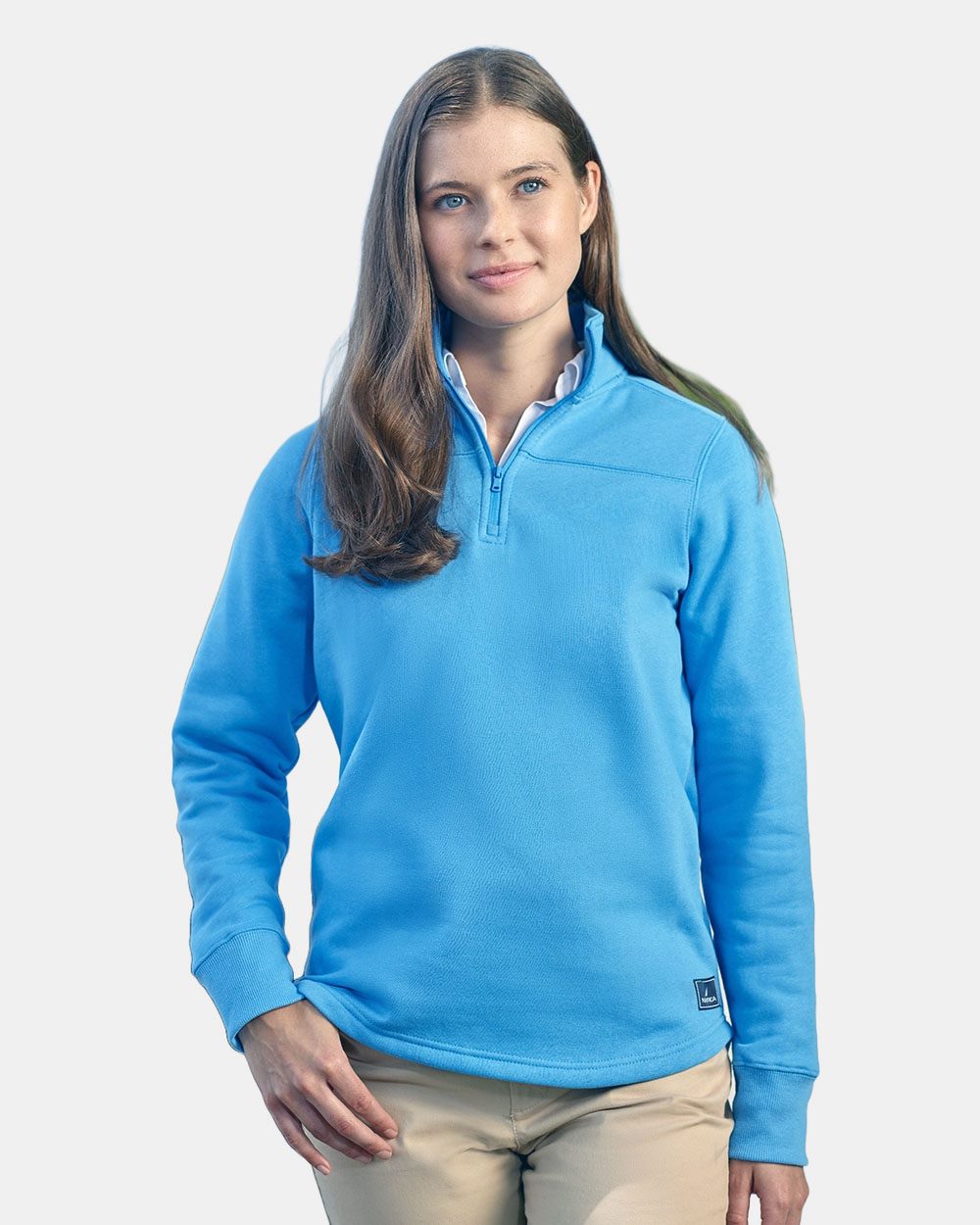 Nautica Women's Anchor Fleece Quarter-Zip Sweatshirt N17397