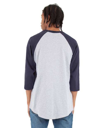 Shaka Wear Unisex Raglan Three-Quarter Sleeve T-Shirt SHRAG