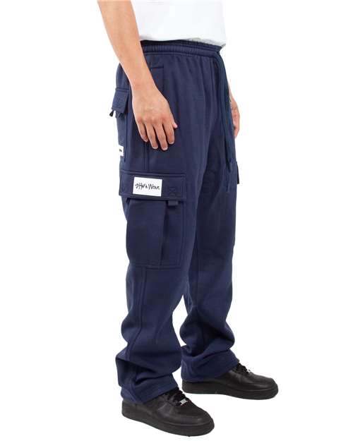 Shaka Wear Unisex Cargo Pocket Sweatpants SHFCP