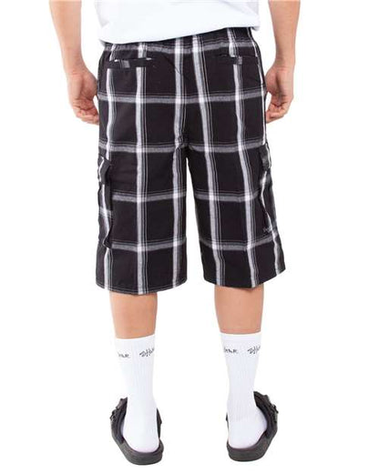 Shaka Wear Unisex Plaid Shorts SHSP