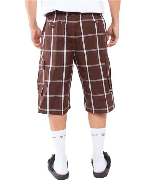 Shaka Wear Unisex Plaid Shorts SHSP