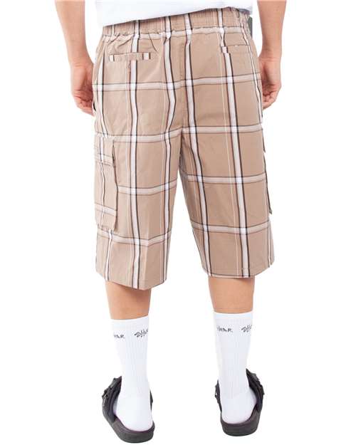 Shaka Wear Unisex Plaid Shorts SHSP