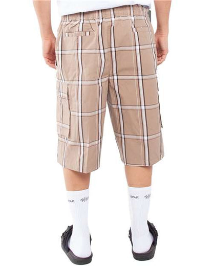 Shaka Wear Unisex Plaid Shorts SHSP
