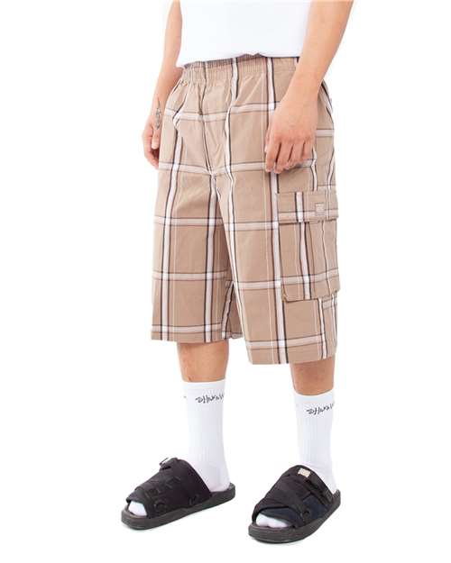 Shaka Wear Unisex Plaid Shorts SHSP