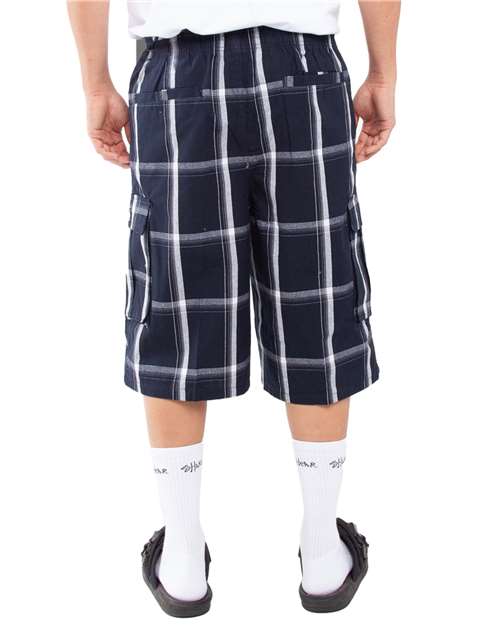 Shaka Wear Unisex Plaid Shorts SHSP