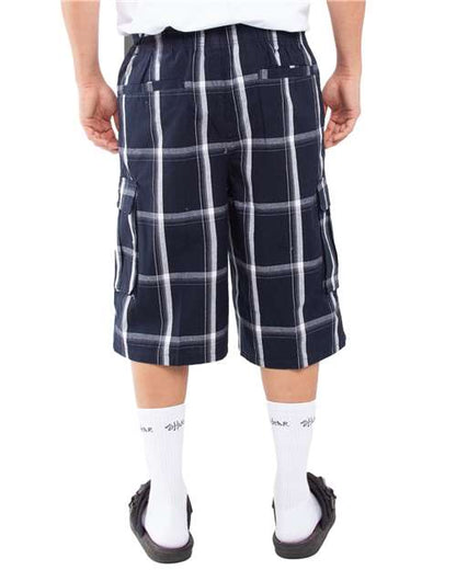 Shaka Wear Unisex Plaid Shorts SHSP