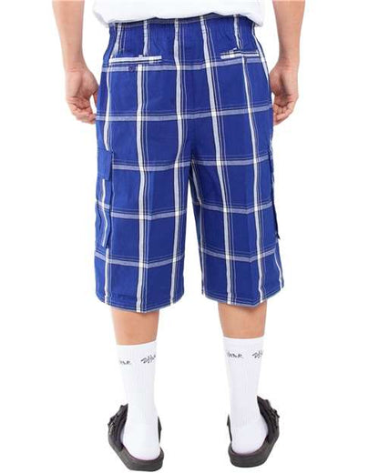 Shaka Wear Unisex Plaid Shorts SHSP