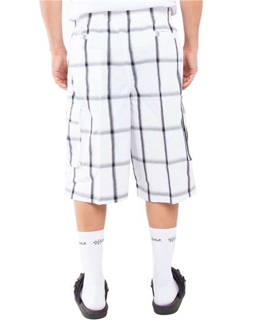 Shaka Wear Unisex Plaid Shorts SHSP