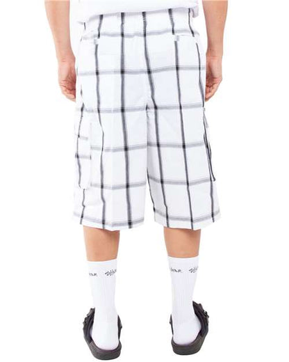 Shaka Wear Unisex Plaid Shorts SHSP