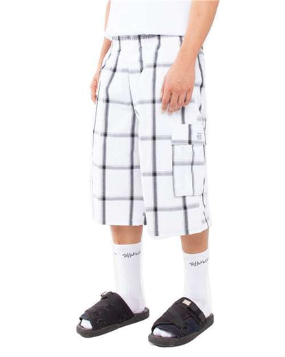 Shaka Wear Unisex Plaid Shorts SHSP