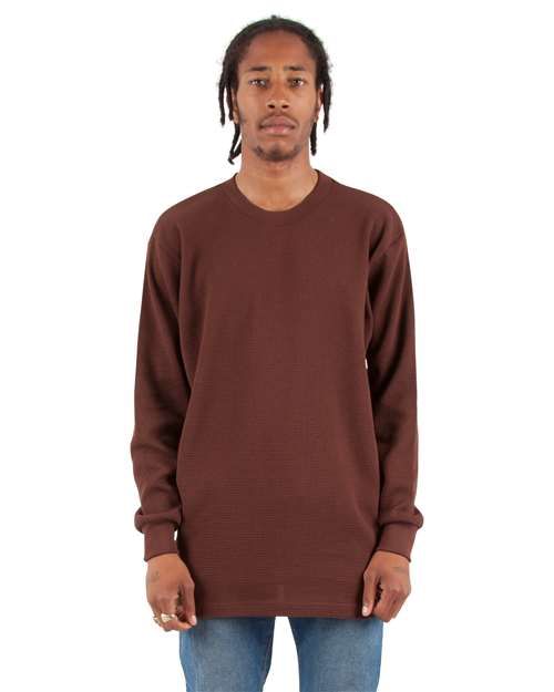 Shaka Wear Unisex Heavyweight Thermal Long Sleeve T-Shirt SHTHRM