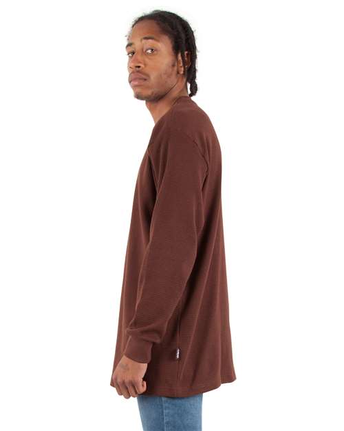 Shaka Wear Unisex Heavyweight Thermal Long Sleeve T-Shirt SHTHRM