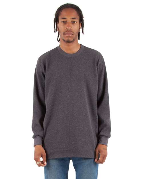 Shaka Wear Unisex Heavyweight Thermal Long Sleeve T-Shirt SHTHRM