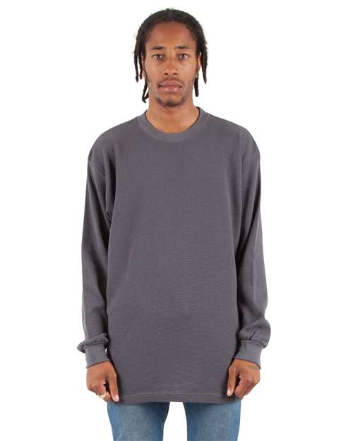 Shaka Wear Unisex Heavyweight Thermal Long Sleeve T-Shirt SHTHRM