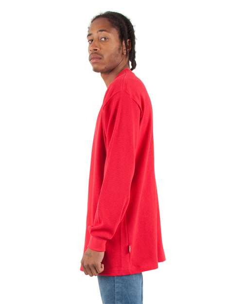 Shaka Wear Unisex Heavyweight Thermal Long Sleeve T-Shirt SHTHRM