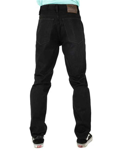 Shaka Wear Unisex Raw Denim Straight-Leg Jean Pants SHRDJ