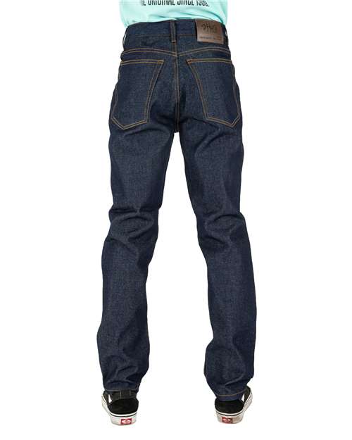Shaka Wear Unisex Raw Denim Straight-Leg Jean Pants SHRDJ