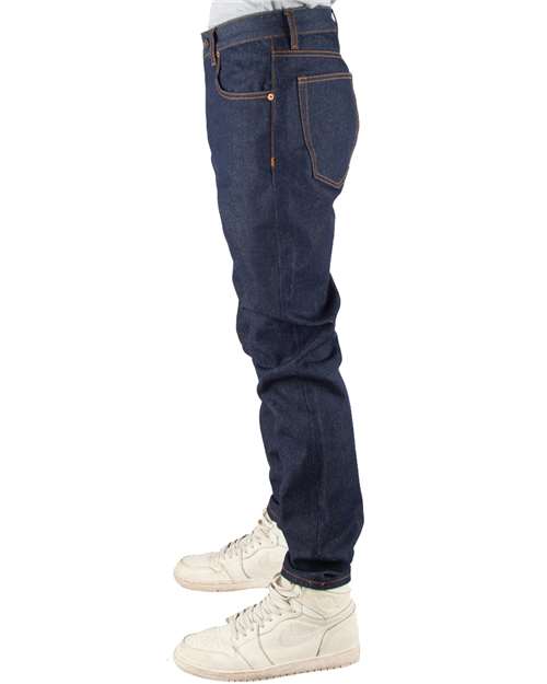 Shaka Wear Unisex Raw Denim Straight-Leg Jean Pants SHRDJ