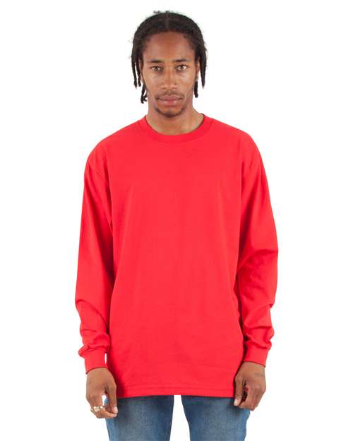 Shaka Wear Unisex Tall Max Heavyweight Long Sleeve T-Shirt SHMHLST