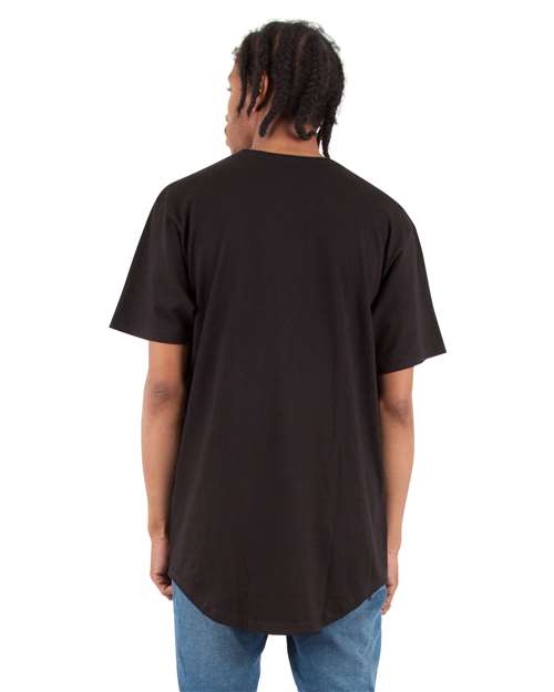 Shaka Wear Unisex Curved Hem Long T-Shirt SHCLT