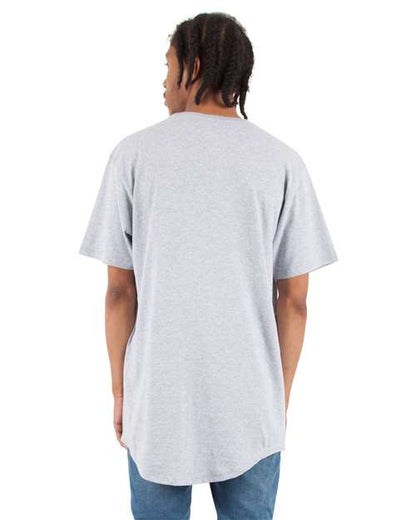 Shaka Wear Unisex Curved Hem Long T-Shirt SHCLT