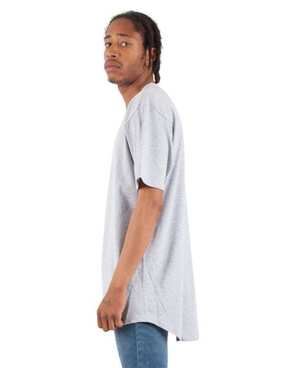 Shaka Wear Unisex Curved Hem Long T-Shirt SHCLT