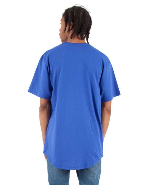 Shaka Wear Unisex Curved Hem Long T-Shirt SHCLT