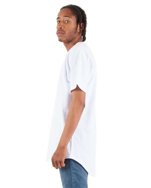 Shaka Wear Unisex Curved Hem Long T-Shirt SHCLT