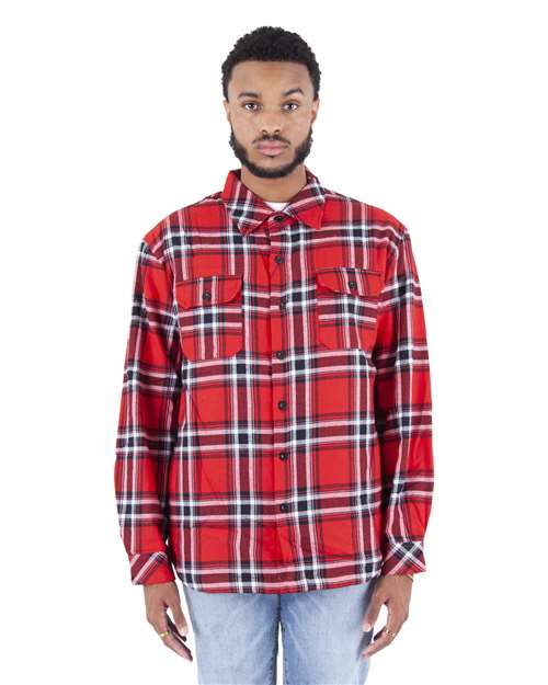 Shaka Wear Unisex Plaid Jacket SHPFJ