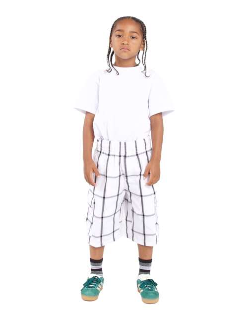 Shaka Wear Youth Plaid Shorts SHKP