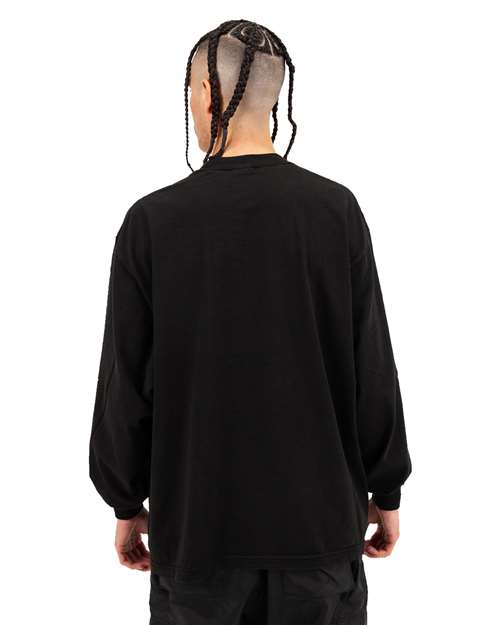 Shaka Wear Unisex Max Heavyweight Garment-Dyed Long Sleeve Tee SHGDLS