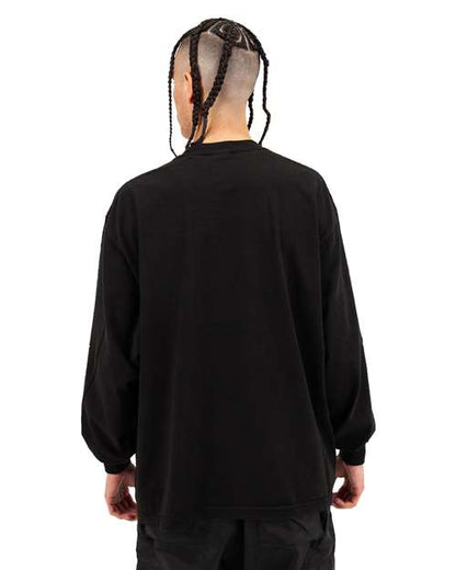 Shaka Wear Unisex Max Heavyweight Garment-Dyed Long Sleeve Tee SHGDLS