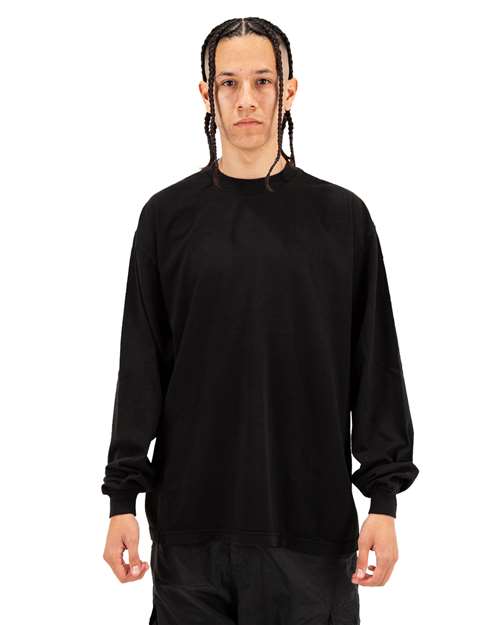 Shaka Wear Unisex Max Heavyweight Garment-Dyed Long Sleeve T-Shirt SHGDLS