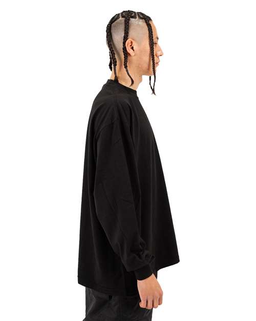 Shaka Wear Unisex Max Heavyweight Garment-Dyed Long Sleeve T-Shirt SHGDLS