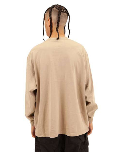 Shaka Wear Unisex Max Heavyweight Garment-Dyed Long Sleeve Tee SHGDLS