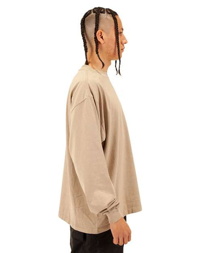 Shaka Wear Unisex Max Heavyweight Garment-Dyed Long Sleeve Tee SHGDLS