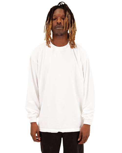Shaka Wear Unisex Max Heavyweight Garment-Dyed Long Sleeve T-Shirt SHGDLS