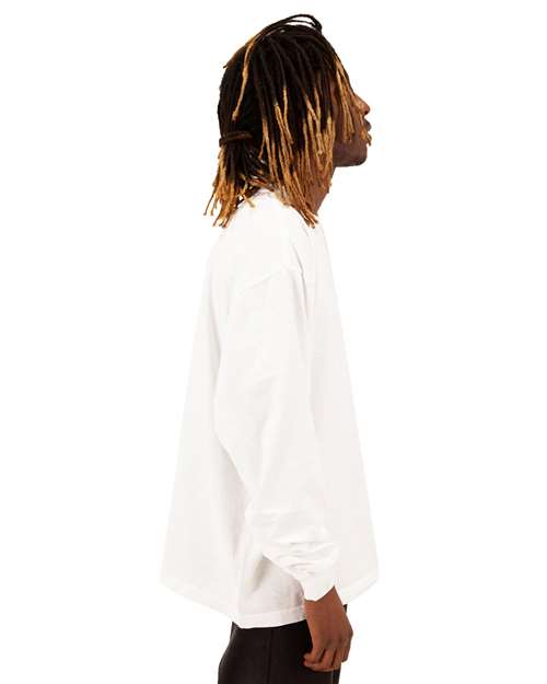 Shaka Wear Unisex Max Heavyweight Garment-Dyed Long Sleeve T-Shirt SHGDLS
