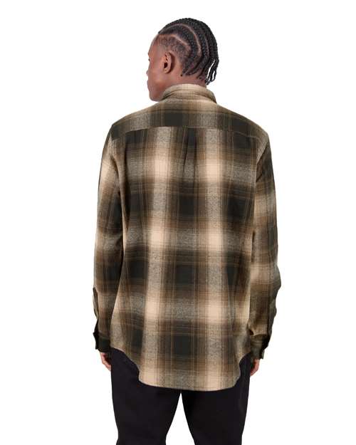 Shaka Wear Unisex Plaid Flannel Overshirt SHHFS