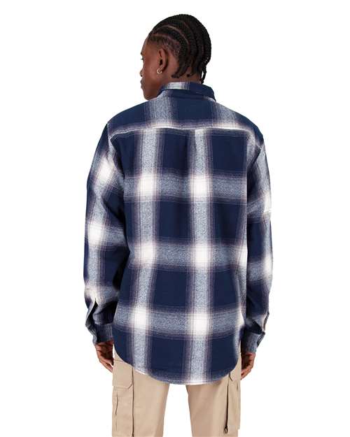 Shaka Wear Unisex Plaid Flannel Overshirt SHHFS