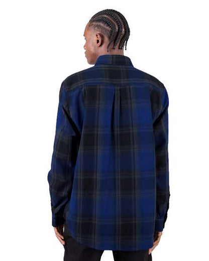 Shaka Wear Unisex Plaid Flannel Overshirt SHHFS